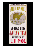 Gold Camel Brand Tea Wall Decal