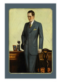 Young Men's Three-Button Sack Vinilos decorativos