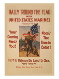 Rally 'Round the Flag with the United States Marines Vinilos decorativos por Sidney Riesenberg Rally 'Round the Flag with the United States Marines Vinilos decorativos por Sidney Riesenberg