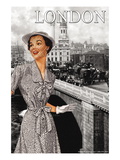London Bridge Frock I Wall Decal by Sara Pierce