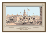 Independence Hall in 1876, Philadelphia Wall Decal by Thompson Westcott