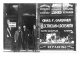 Charles F. Gardner, Electrician and Locksmith Wall Decal