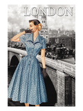 London Bridge Frock II Wall Decal by Sara Pierce