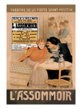 L'Assommoir, c.1900 Autocollant mural par Thophile Alexandre Steinlen