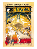 Le rève Autocollant mural par Thophile Alexandre Steinlen