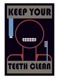 Keep Your Teeth Clean Vinilos decorativos Keep Your Teeth Clean Vinilos decorativos