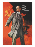 Lenin Lived, Lenin is Alive, Lenin Will Live Wandabziehbild von Victor Ivanov