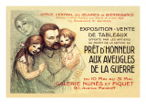 Pret d'Honneur aux Aveugles de la Guerre, c.1917 Autocollant mural par Thophile Alexandre Steinlen