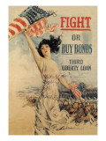FIGHT! or Buy Bonds: Third Liberty Loan Autocollant mural par Howard Chandler Christy