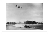 The Airplane Races the Automobile Wall Decal