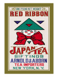 Red Ribbon Brand Tea Wall Decal