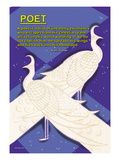 A Bird is a Poet Wall Decal