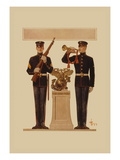 Two Marines Wall Decal by Joseph Christian Leyendecker