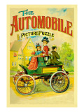 The Automobile-Picture Puzzle Wall Decal