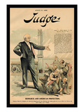 Judge Magazine: Bismarck and American Protection Wall Decal by Grant Hamilton