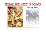 What the Navy is Doing, c.1918 Wall Decal by Joseph Christian Leyendecker