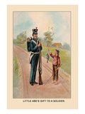 Little Abe's Gift to a Soldier Wall Decal by Harriet Putnam