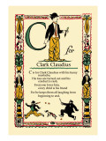 C for Clark Claudius Wall Decal by Tony Sarge