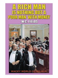 A Rich Man is Nothing Wall Decal