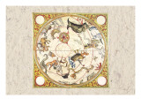 South Celestial Planisphere Wall Decal by Augustin Rythen
