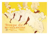 Troupe de Mille Eglantine Wall Decal by Henri de Toulouse-Lautrec