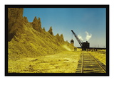 Nearly Exhausted Sulphur Vat Autocollant mural par John Vachon