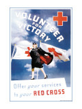 Volunteer for Victory: Offer Your Services to Your Red Cross Wall Decal by Toni Frissell