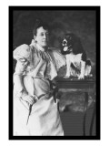 Springer Spaniel and Woman Wall Decal