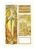 Austria: 1900 Wall Decal by Alphonse Mucha