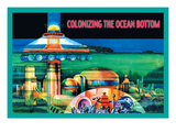 Colonizing the Ocean Bottom Wall Decal by Julian Krupa