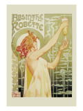 Absinthe Rebette Wandabziehbild von Privat Livemont