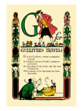 G for Gulliver's Travels Wall Decal by Tony Sarge