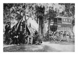 New York Herald Hq Wagon Wall Decal