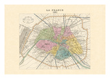 Paris, Capitale de la France Wall Decal by Alexandre Vuillemin
