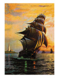 Sailboat Colors Wandabziehbild