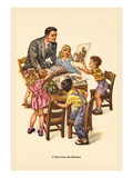 Visit from the Minister Wall Decal by Charlotte Ware