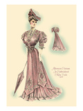 Afternoon Costume in Embroidered Chifon Voile Wall Decal