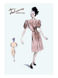 Party Dress with Pleats Wandabziehbild