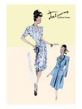 Flower Dress with Jacket Wall Decal
