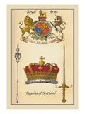 Royal Arms, Regalia of Scotland Wall Decal by Mutlow 