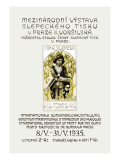 International Exhibition of Print for the Blind Wall Decal by Alphonse Mucha