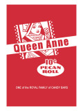 Queen Anne Pecan Roll Wall Decal