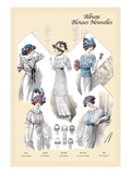 Album Blouses Nouvelles: Five Jaunty Fashions Wall Decal