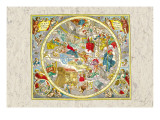 Sky Chart Wall Decal by Andreas Cellarius