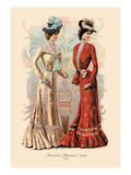 Attractive Afternoon Gowns Wall Decal