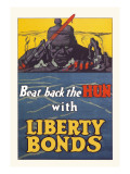 Beat Back the Hun with Liberty Bonds Vinilos decorativos