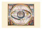 Scenographia Systematis Mundani Ptolemaici Wall Decal by Andreas Cellarius