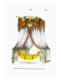 French Empire Bed No. 7 Wall Decal