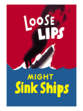 Loose Lips Might Sink Ships Vinilos decorativos