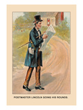 Postmaster Lincoln Going His Rounds Wall Decal by Harriet Putnam